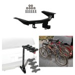 Trailer Hitch w/ 4 Bike Rack For 22-24 Acura MDX 23-24 Honda Pilot Approved for Recreational & Offroad Use Carrier for Adult Woman or Child Bicycles Foldable