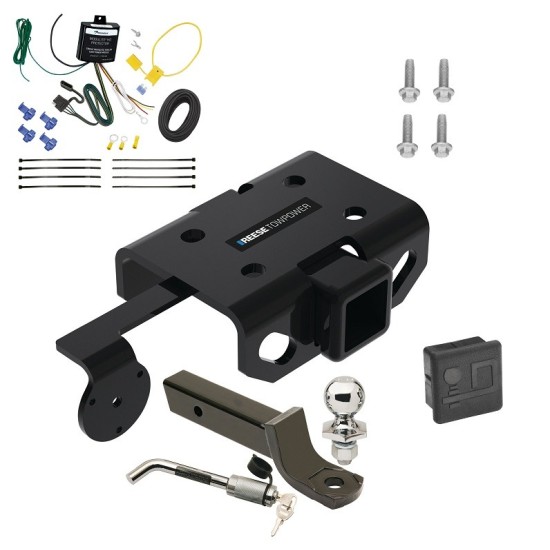 Reese Trailer Tow Hitch For 10-22 Volkswagen Amarok Deluxe Package Wiring 2" Ball Mount and Lock