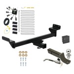 Reese Trailer Tow Hitch For 23-24 KIA Sportage 2" Receiver Class 3 Deluxe Package w/ Zero Contact Wiring 2" Ball Mount and Lock