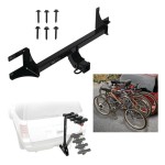 Trailer Hitch w/ 4 Bike Rack For 21-23 Volkswagen ID.4 Approved for Recreational & Offroad Use Carrier for Adult Woman or Child Bicycles Foldable