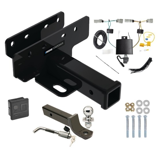 Reese Trailer Tow Hitch For 21-24 Ford Bronco Except w/LED Taillights Deluxe Package Wiring 2" Ball Mount and Lock