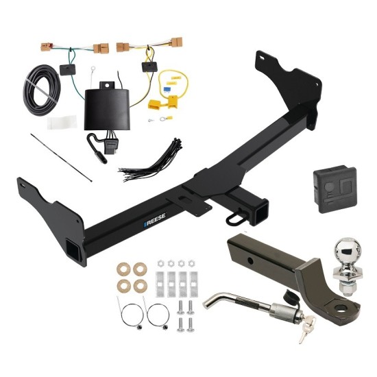 Reese Trailer Tow Hitch For 18-23 Volkswagen Tiguan Deluxe Package Wiring 2" Ball Mount and Lock