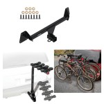 Trailer Hitch w/ 4 Bike Rack For 22-23 Toyota Corolla Cross Approved for Recreational & Offroad Use Carrier for Adult Woman or Child Bicycles Foldable