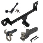 For 2021-2023 Chevrolet Trailblazer Trailer Hitch Tow PKG + Interlock Tactical Starter Kit w/ 2" Drop & 2" Ball + Tactical Hook & Shackle Mount + Tactical Dogbone Lock (Excludes: w/LED Taillights Models) By Reese Towpower