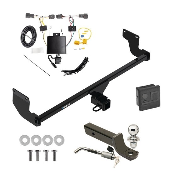 Reese Trailer Tow Hitch For 20-24 KIA Soul exc Turbo and LED Taillights Deluxe Package Wiring 2" Ball Mount and Lock