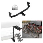 Trailer Hitch w/ 4 Bike Rack For 22-23 KIA EV6 All Styles Approved for Recreational & Offroad Use Carrier for Adult Woman or Child Bicycles Foldable