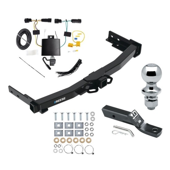 Reese Trailer Tow Hitch For 22-24 Jeep Grand Cherokee 21-24 L Class 4 2" Receiver Complete Package w/ Wiring and 1-7/8" Ball