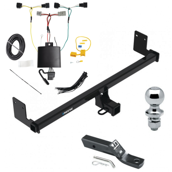 Reese Trailer Tow Hitch For 18-21 Hyundai Kona Class 3 2" Receiver Complete Package w/ Plug & Play Wiring and 1-7/8" Ball