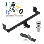 Reese Trailer Tow Hitch For 18-21 Hyundai Kona Class 3 2" Receiver Complete Package w/ Wiring and 1-7/8" Ball