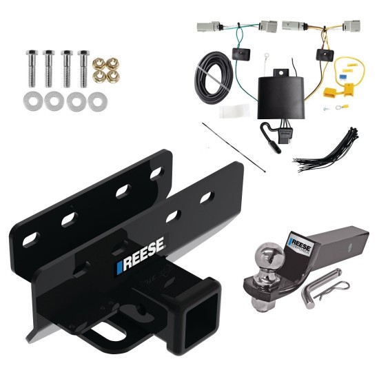 Reese Trailer Tow Hitch For 21-24 Ford Bronco Except w/LED Taillights or w/OEM Hitch Complete Package w/ Wiring and 2" Ball