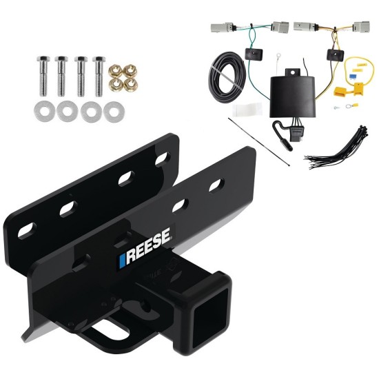 Reese Trailer Tow Hitch For 21-24 Ford Bronco Except w/LED Taillights or w/OEM Hitch w/ Plug & Play Wiring Kit Class 3 2" Receiver