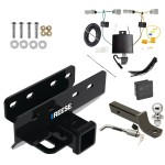 Reese Trailer Tow Hitch For 21-24 Ford Bronco Except w/LED Taillights or w/OEM Hitch Deluxe Package Wiring 2" Ball Mount and Lock