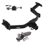 Tow Package For 21-23 Hyundai Santa Fe Trailer Hitch w/ Wiring 2" Drop Mount 2" Ball 2" Receiver Reese