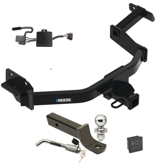 Reese Trailer Tow Hitch For 21-23 Hyundai Santa Fe Deluxe Package Wiring 2" Ball Mount and Lock