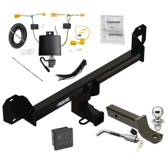 Reese Trailer Tow Hitch For 16-22 Mercedes GLC300 All Styles Deluxe Package Wiring 2" Ball Mount and Lock