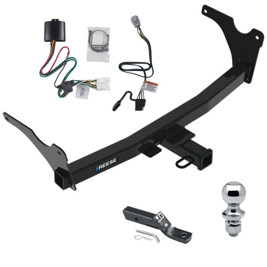 Reese Trailer Tow Hitch For 2024 Toyota Grand Highlander w/ Wiring Harness Kit and 1-7/8" Ball