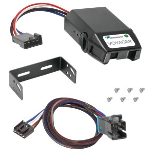 Clam Shell Trailer Brake Control for 04-23 Freightliner SL XC w/ Plug Play Wiring Adapter Tekonsha Voyager Eletric Trailer Brakes Module Box Controller 1-4 Axle