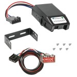 Clam Shell Trailer Brake Control for 09-20 Ford E-150 E-250 E-350 E-450 w/ Plug Play Wiring Adapter Tekonsha Voyager Eletric Trailer Brakes Module Box Controller 1-4 Axle