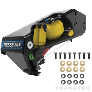 Reese 94920 20K Goose Box (Gen3), Pin Box Convert Fifth Wheel King Pin Hitch to Gooseneck Coupler For Lippert 1621, 1716, 0719, Fabex PB 600 and Rhino Bolt Hole Pattern