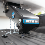 Reese 94920 20K Goose Box (Gen3), Pin Box Convert Fifth Wheel King Pin Hitch to Gooseneck Coupler For Lippert 1621, 1716, 0719, Fabex PB 600 and Rhino Bolt Hole Pattern