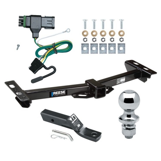 Reese Trailer Tow Hitch For 88-00 Chevy GMC C/K w/Aftermarket Roll Pan Complete Package w/ Wiring and 1-7/8" Ball