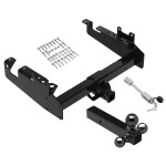 Reese Trailer Tow Hitch For 19-23 Ford F-350 F-450 F-550 Cab and Chassis w/ 1-7/8" 2" 2-5/16" Tri-Ball Mount and Towing Lock