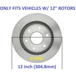 For 1999-2006 Chevy Silverado GMC Sierra 1500 Disc Rotors Brake Pads Raybestos Premium Line Element3 12" Front Rotors