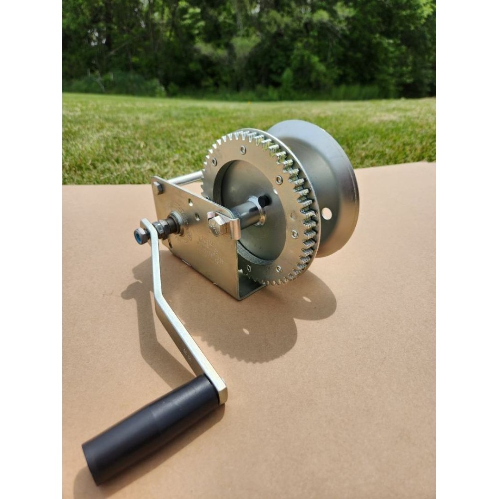 Fulton Brake Winch 1,500 Lbs. High-Performance Cable Only Boat Lift Trailer Grain Auger Manual Forklift Hoist 9" Handle