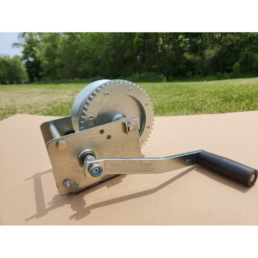 Fulton Brake Winch 1,500 Lbs. High-Performance Cable Only Boat Lift Trailer Grain Auger Manual Forklift Hoist 9" Handle