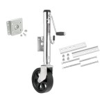 Fulton Sidewind Marine Zinc Trailer Jack 1200 lbs w/ BOLT-ON Hardware 8" Wheel