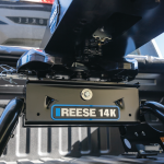 For 2020-2024 GMC Sierra 1500 Custom Reese Max Duty Underbed Rail Kit Power Puck System + 14K Fifth Wheel (For All Styles, w/o Factory Puck System Models) By Reese