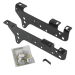 For 1999-2010 Ford F-350 Super Duty Custom Industry Standard Above Bed Rail Kit + 20K Fifth Wheel + In-Bed Wiring + King Pin Lock + Base Rail Lock + 10" Lube Plate + Fifth Wheel Cover + Lube (For 5'8 or Shorter Bed (Sidewinder Required), Except Cab &