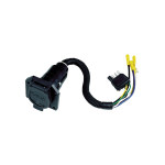 For 1989-1997 Ford F Super Duty 7-Way RV Wiring + Pro Series Pilot Brake Control + Generic BC Wiring Adapter By Reese Towpower