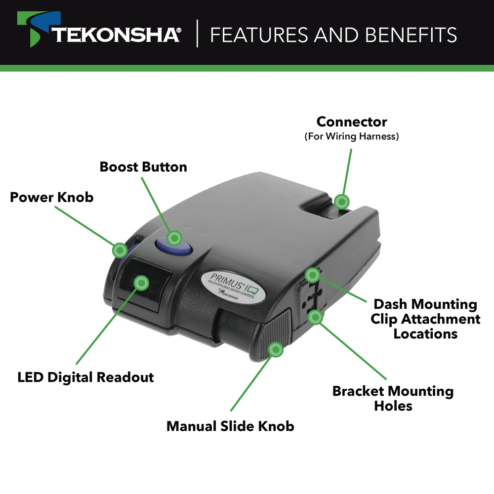 For 2015-2017 Lincoln MKC 7-Way RV Wiring + Tekonsha Primus IQ Brake Control By Tekonsha