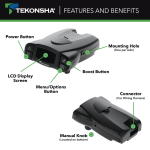 For 2014-2018 Jeep Cherokee 7-Way RV Wiring + Tekonsha Prodigy P3 Brake Control + Plug & Play BC Adapter By Tekonsha