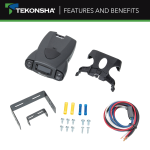 For 2007-2017 Jeep Wrangler 7-Way RV Wiring + Tekonsha Prodigy P3 Brake Control (Excludes: w/Right Hand Drive & Limited Edition Models) By Tekonsha