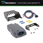 For 2007-2017 Jeep Wrangler 7-Way RV Wiring + Tekonsha Prodigy P2 Brake Control (Excludes: w/Right Hand Drive & Limited Edition Models) By Tekonsha