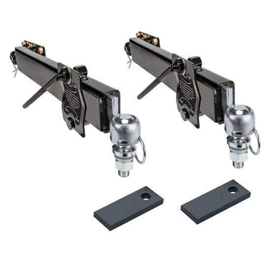 Reese Dual Friction Sway Control Kit w/ 2 Weld On Sway Control Tabs Includes Ball Plate Hardware Ball and Sway Control Bracket