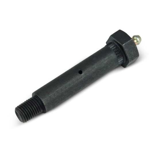 Replacement bolt for axle hanger with integrated zerk, 3-3/4 inch long