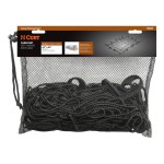 CURT cargo carrier net with attachment hooks, 43 x 24 inches, securing items on a vehicle