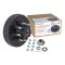 Complete pre-greased hub assembly with lug nuts, dust cap, and spindle nut by Lippert.