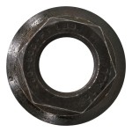 Universal Lippert flange nuts with M22 x 1.5 thread size for trailer wheels.