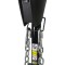 Lippert Power Stance electric tongue jack with LED lights, 2-way to 7-way plug system, and durable design for camping trailers.