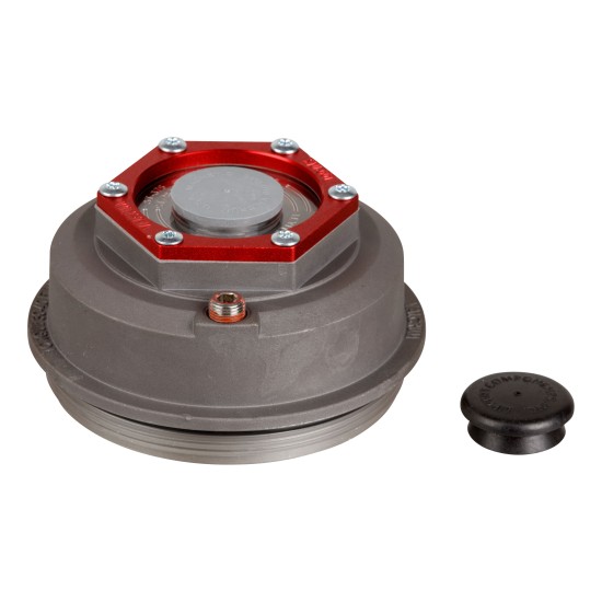 Lippert replacement oil and dust cap for 10,000-16,000 lb axle hubs with clear cap and complete seal components