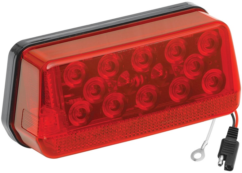 Wesbar Wrap-Around LED Waterproof Trailer Taillight 8-Function Over 80in Left/Roadside