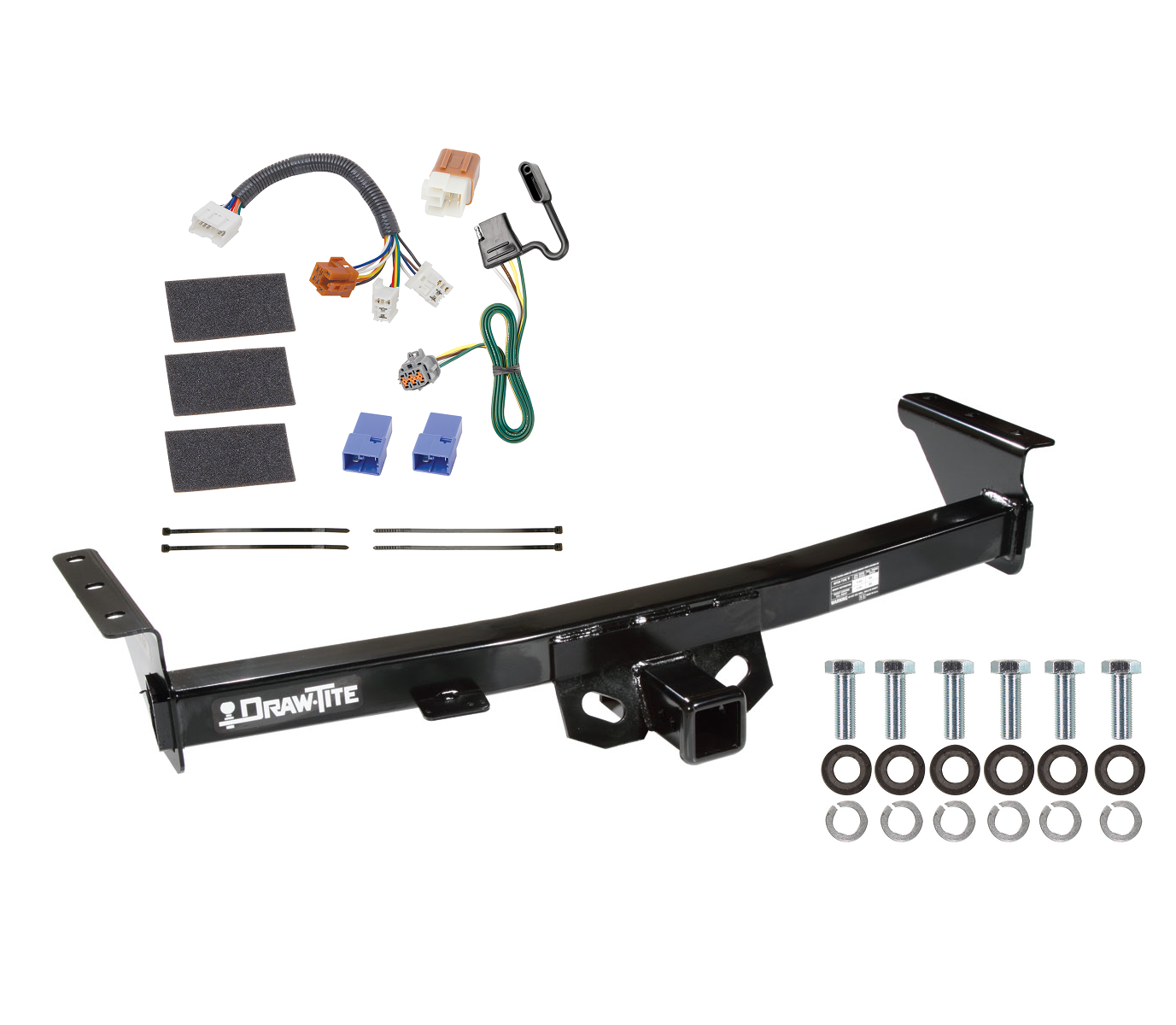 Trailer Hitch For 05-23 Nissan Frontier 09-12 Suzuki Equator Tow Receiver w/ Wiring Harness Kit