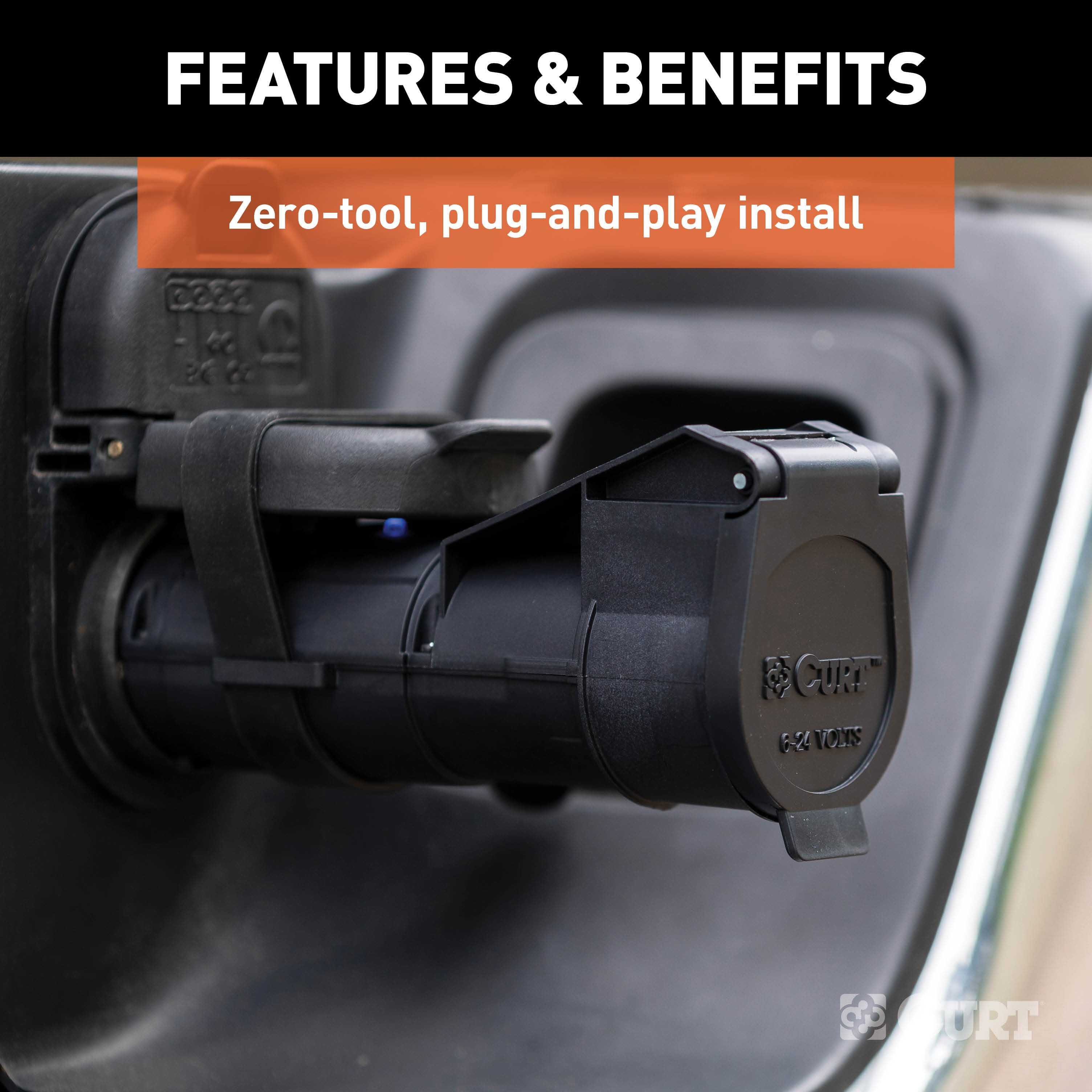 For 2015-2024 Ram 4500 Curt Echo Brake Controller Module Box Proportional Wireless Bluetooth Fits All Models Curt 51180