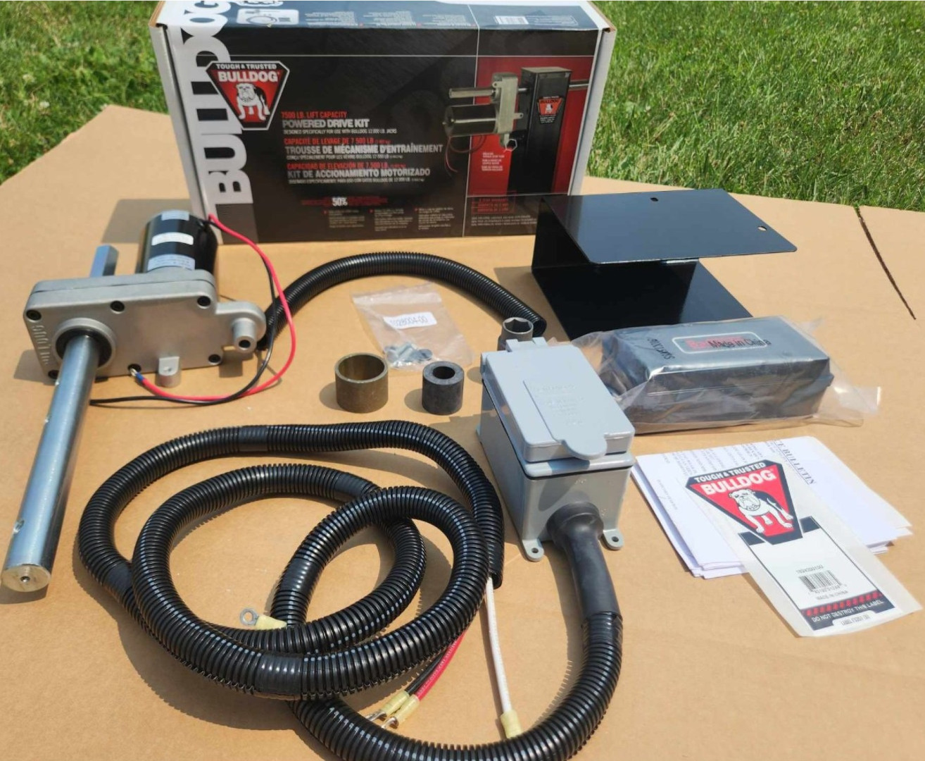 Bulldog 12,000 lbs. Electric Powered-Drive Trailer Jack Kit For Single Speed Jacks