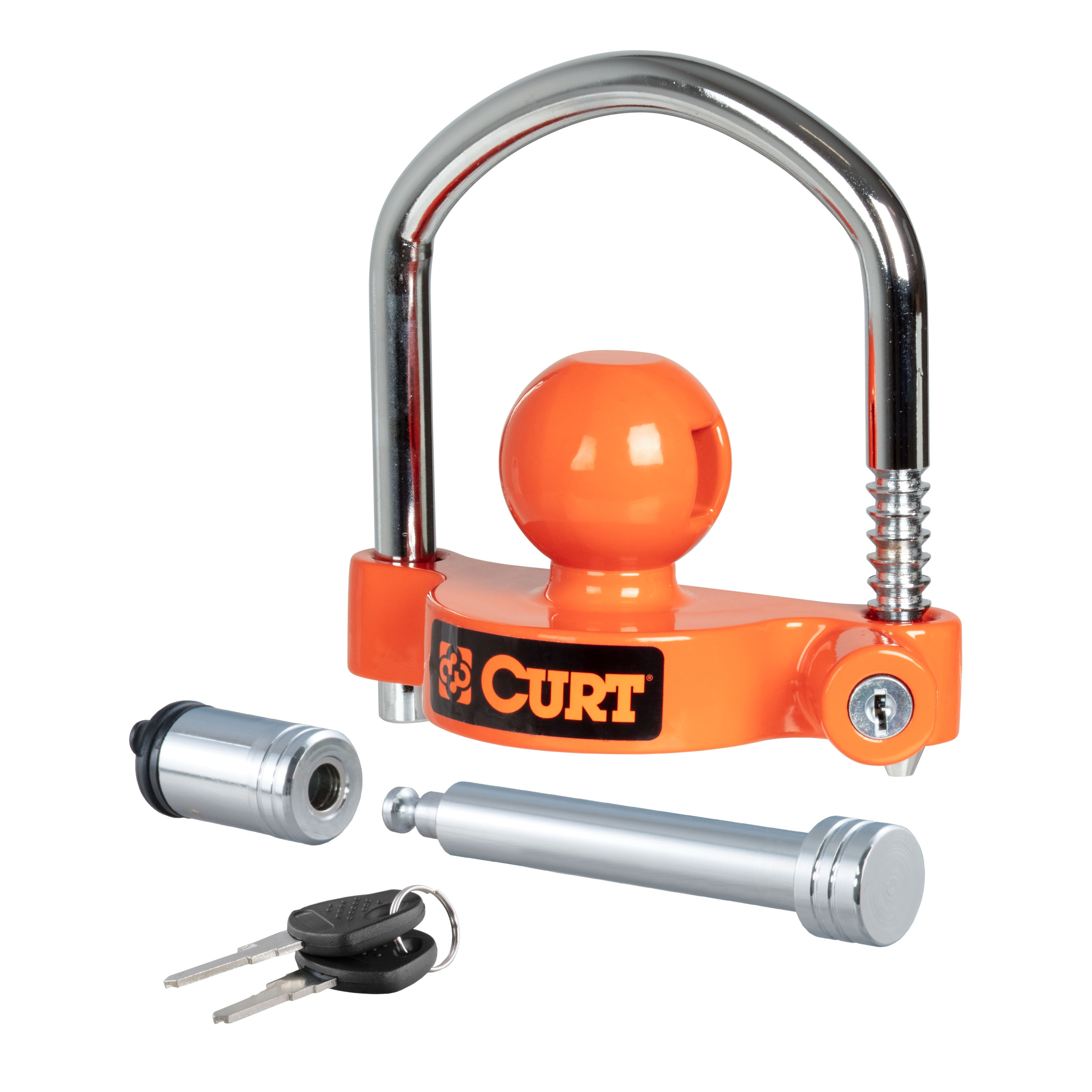 thumbnail image 2 of LCGP Universal Hitch Lock Combo – Fits 1-7/8, 2, & 2-5/16 Couplers – Heavy Duty, No Keys Needed 2 of 6