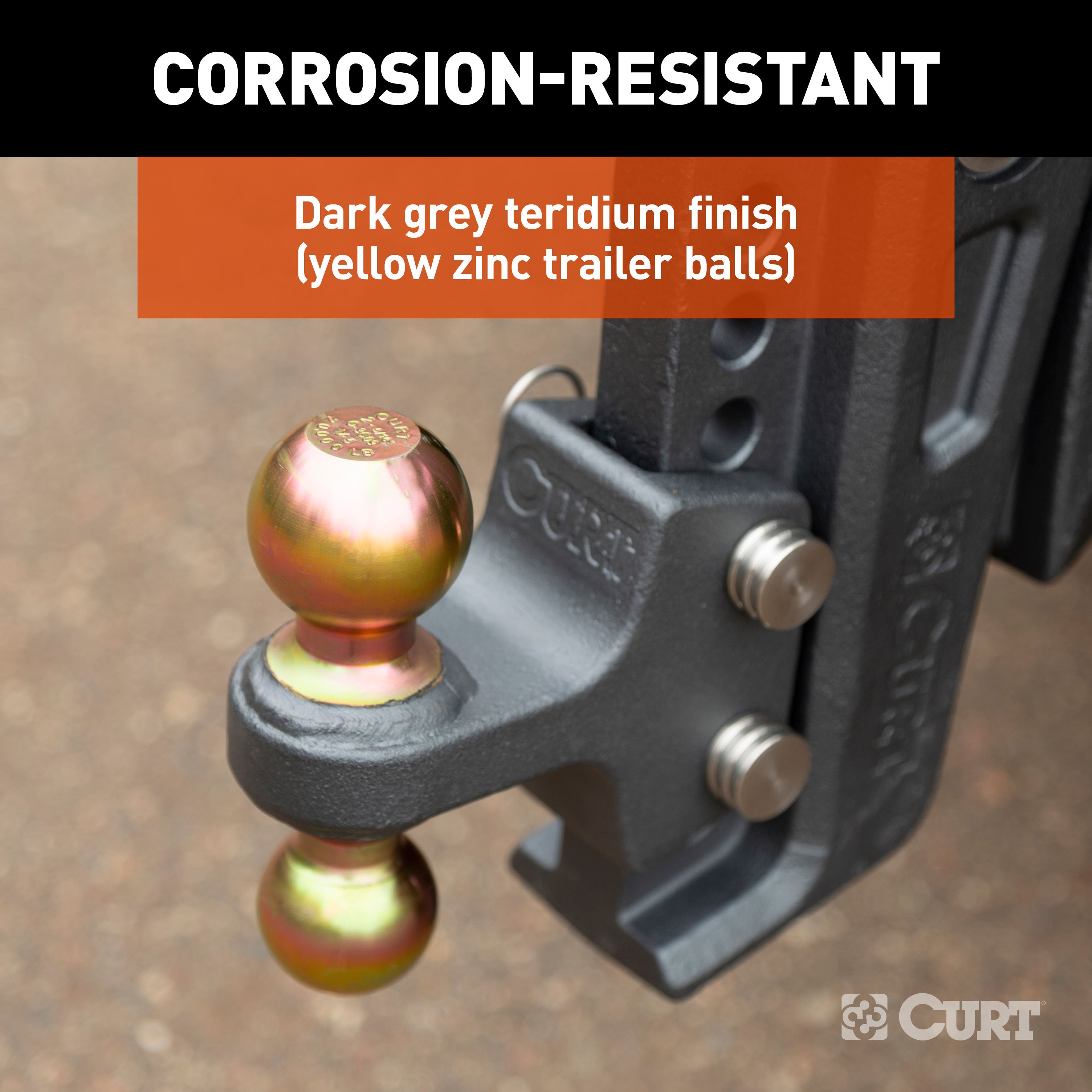 CURT Rebellion XD Dual Ball Replacement Part 2 and 2-5/16 Inch Up to 20K 45953